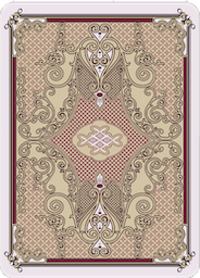 Face-down playing card